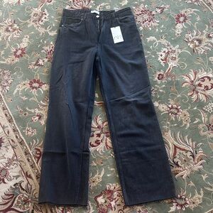 Zara Women's Dark Blue Straight Leg Jeans